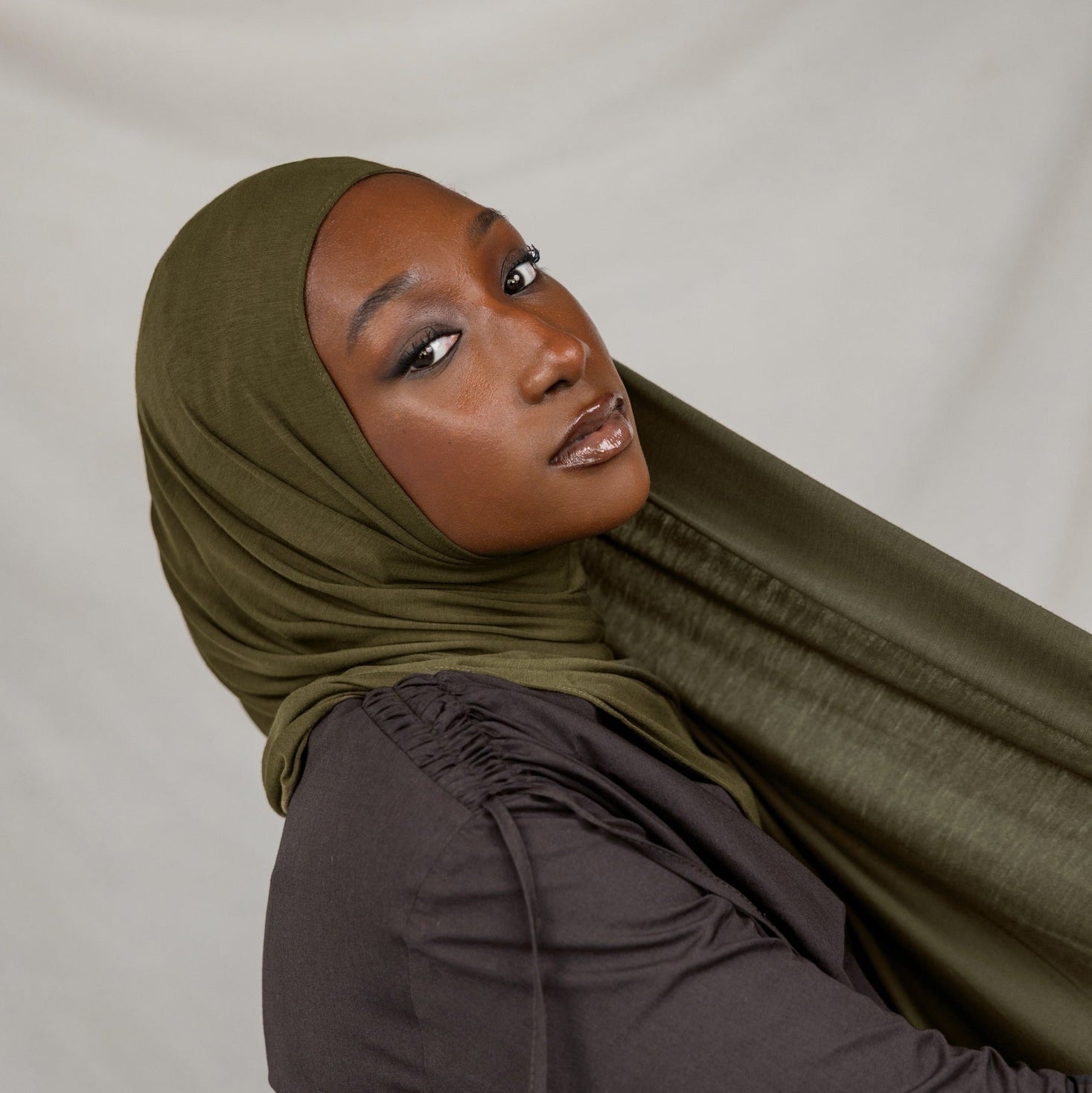 Hijab Jersey - Olive de Toscane