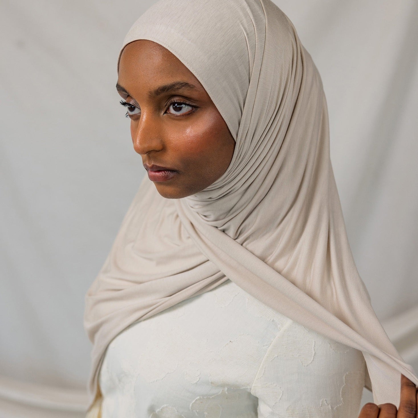 Hijab Jersey - Ivoire Impérial