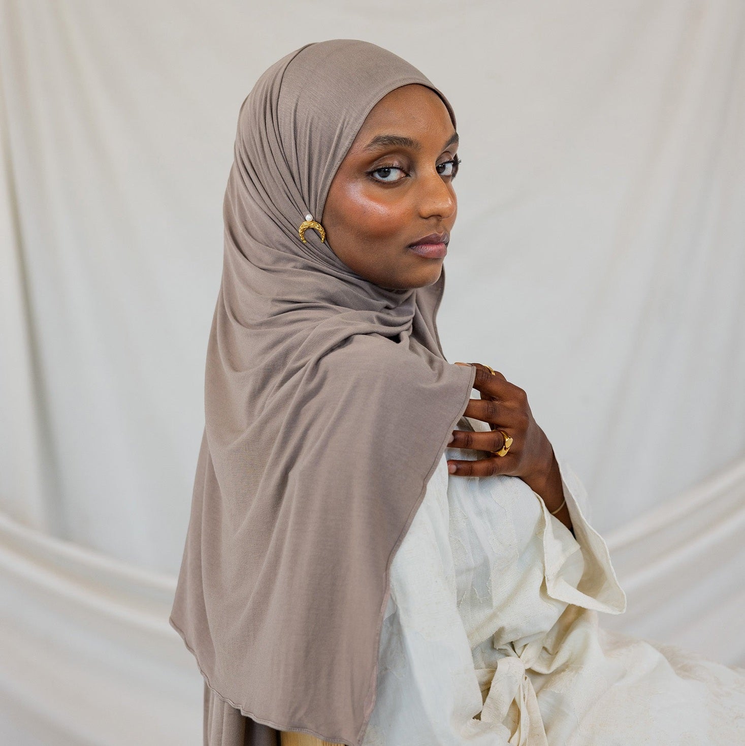 Hijab Jersey - Sable de Jersey