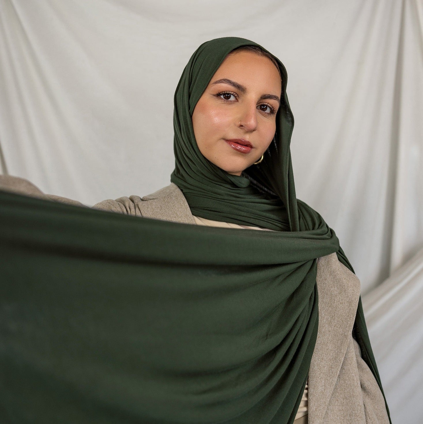 Hijab Jersey - Émeraude Impérial