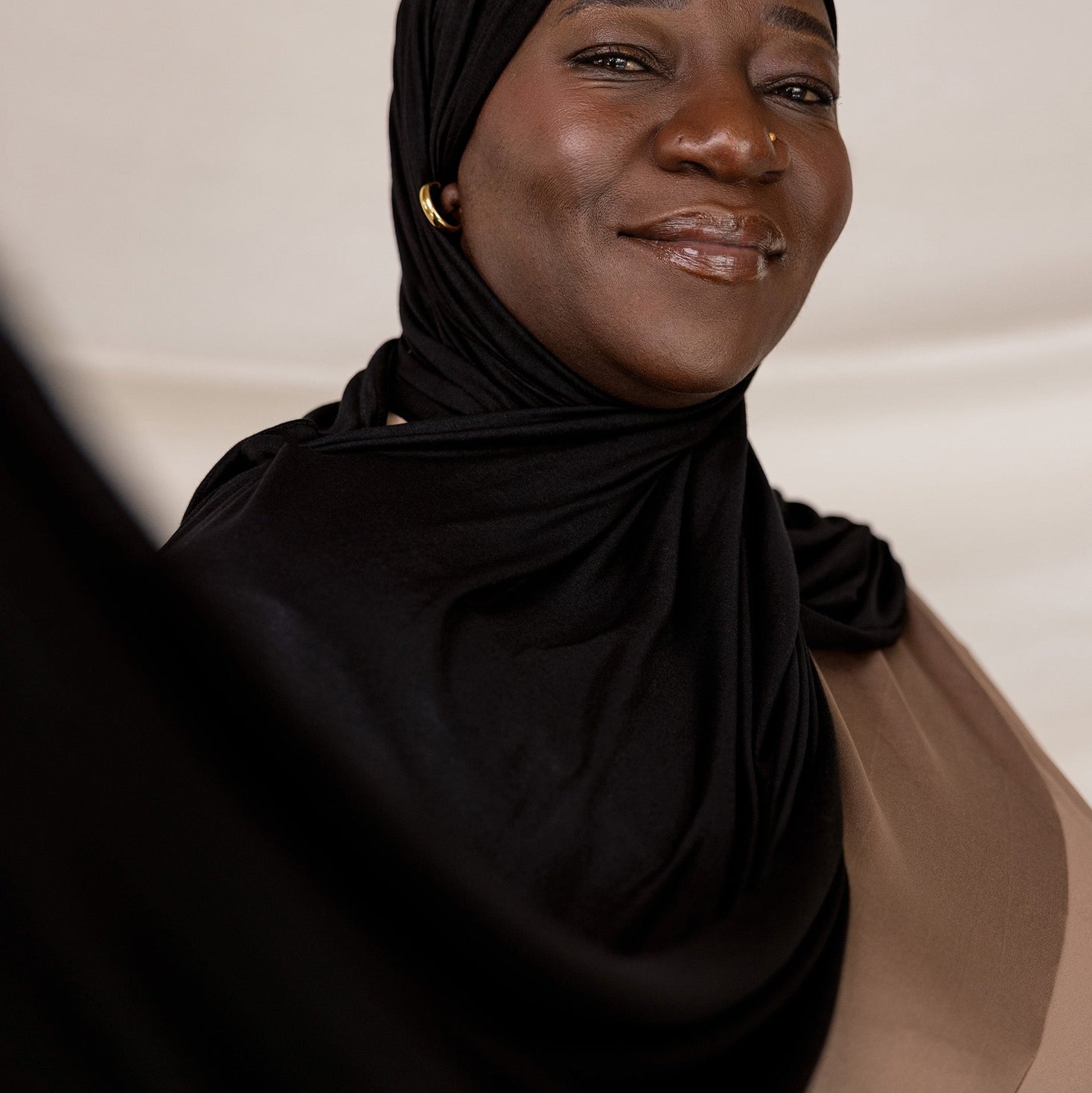 Hijab Jersey - Anthracite Profond